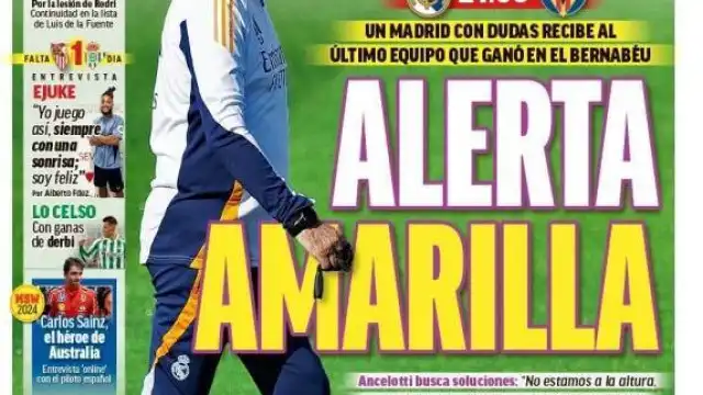 Lá fora: Real Madrid em "alerta amarelo" e "tridente" implacável no Barça