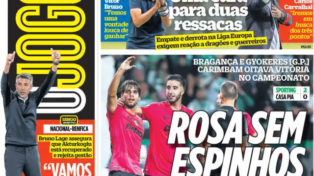 Por cá: "Rosa sem espinhos" no Sporting... e seguem-se Benfica e FC Porto