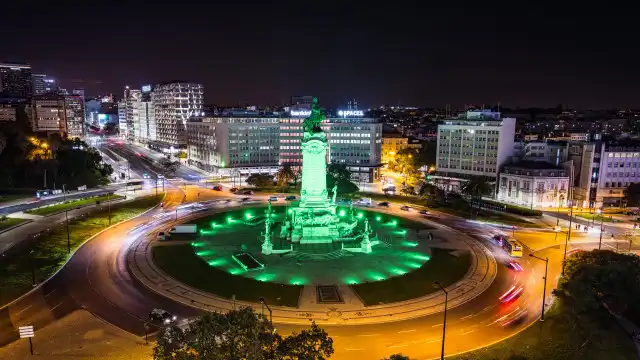 Marquês de Pombal está hoje 'pintado' de verde. E é por uma boa causa