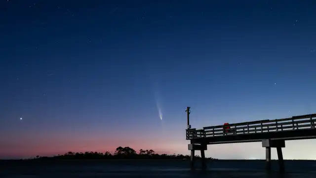 Um momento único. As imagens do cometa que passou pela Terra