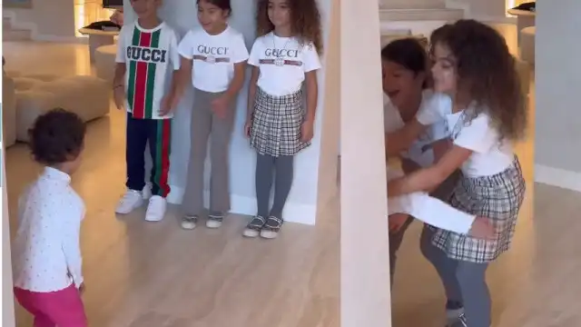 A brincadeira (com muito amor) dos filhos de Georgina e CR7