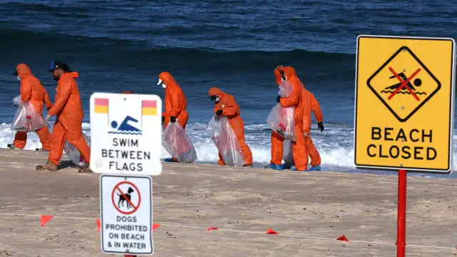 Bolas pretas surgem em praias de Sydney.  O que são e como ali chegaram?