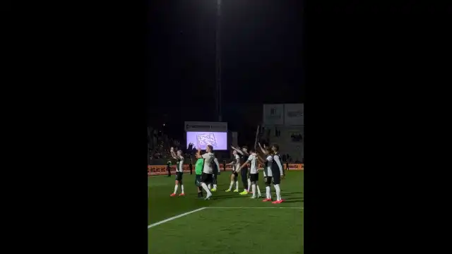 O momento de comunhão entre jogadores e adeptos do Sporting