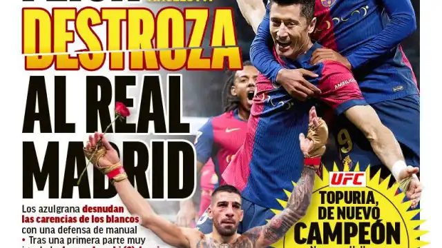 Lá fora: Barcelona "destroça" Real e jogo grande em França e... Itália