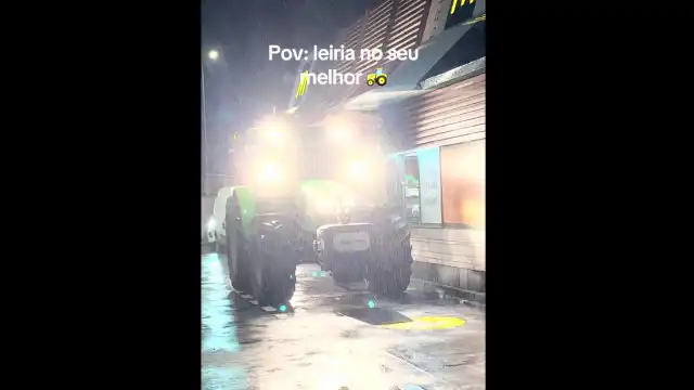 Trator 'apanhado' no McDrive em Leiria. Vídeo tornou-se viral (veja aqui)