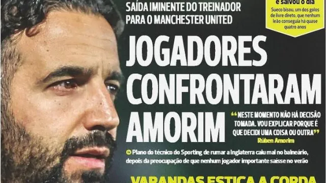 Por cá: Amorim confrontado pelos jogadores e FC Porto tem plano para Samu