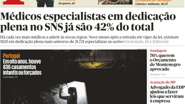 Hoje é notícia: 836 casamentos infantis ou forçados; Mãe envia milhões