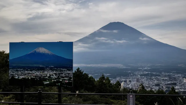 Monte Fuji 'despido' por maior período de tempo desde que há registo