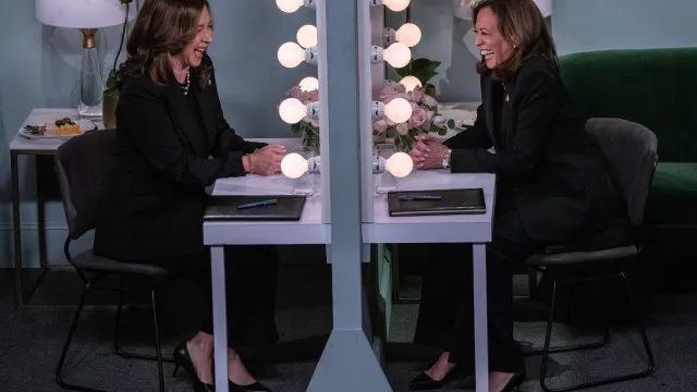 Kamala Harris foi ao 'Saturday Night Live' e aconselhou-se a si mesma?