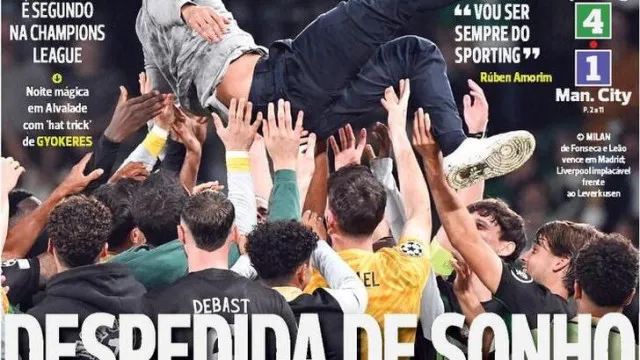 Por cá: "Despedida de sonho" e "chamem-lhe Ferguson" 