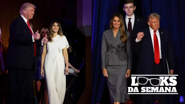 Melania Trump de volta com looks de arrasar