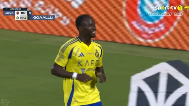 O golo de Mané que valeu a vitória ao Al Nassr na visita ao Al Riyadh