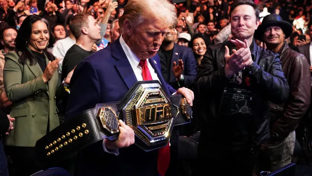 Jon Jones revalida título do UFC e oferece cinturão a... Donald Trump