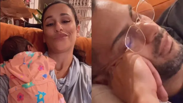 Pai cansado, mãe pronta 'para outra'. Rita Pereira e o momento em família