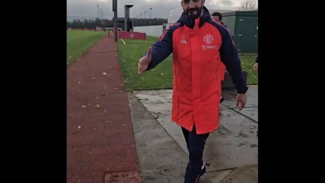 Ruben Amorim chegou ao treino do Man. United e um pormenor saltou à vista