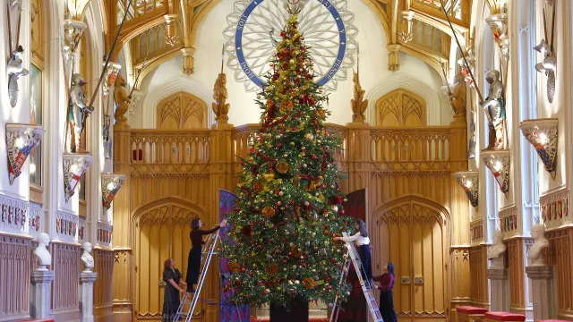 As fotografias das incríveis decorações de Natal no Castelo de Windsor