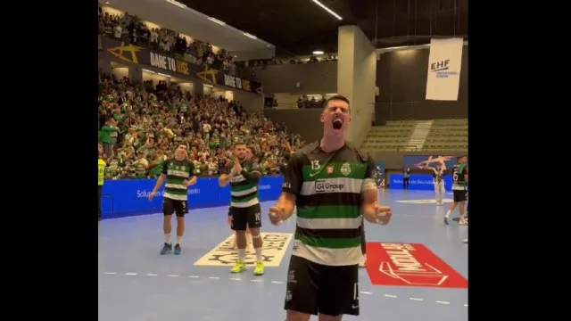 Sporting subiu no pódio da Champions de andebol e esta foi a festa