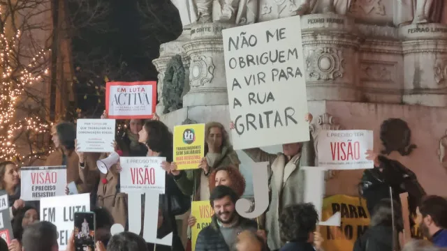 Jornalistas da Trust in News em protesto: "Acreditamos no futuro"