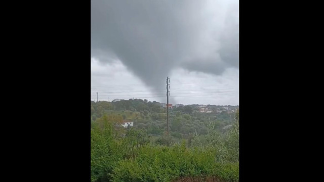 Vídeo parece mostrar novo tornado, agora, no Sardoal. Veja as imagens