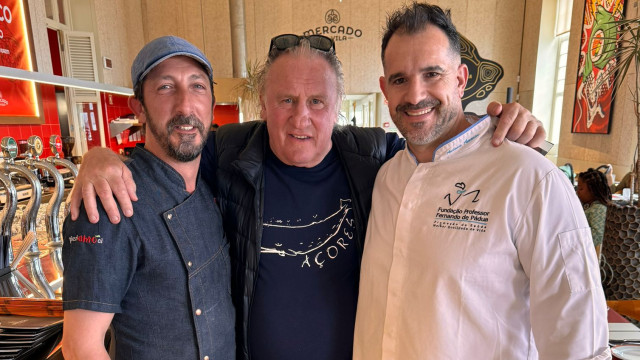 Gérard Depardieu foi condenado em França... mas está nos Açores