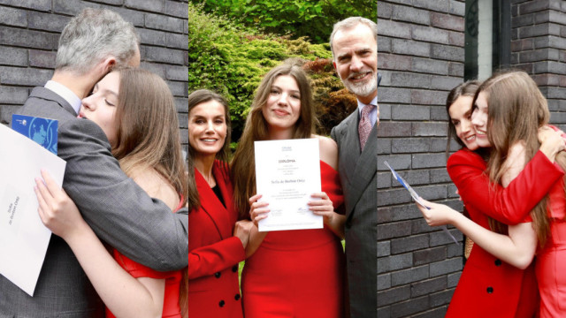 Cumplicidade e emoção na cerimónia de formatura da infanta Sofía