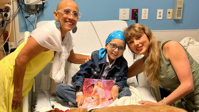 Taylor Swift visita hospital pediátrico e emociona com gesto