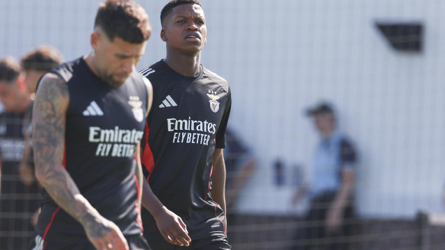 Pormenor salta à vista no último treino do Benfica antes do Bayern