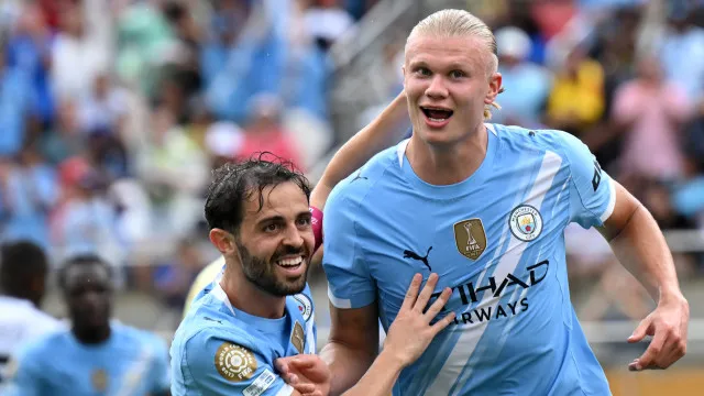 "É o mais inteligente com quem joguei". Haaland elogia Bernardo Silva