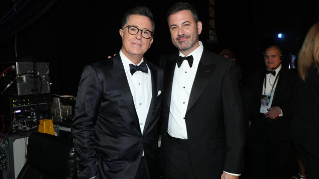 Jimmy Kimmel reage ao fim do programa de Stephen Colbert
