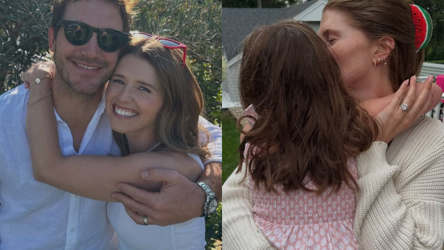 Katherine Schwarzenegger e Chris Pratt celebram aniversário da filha
