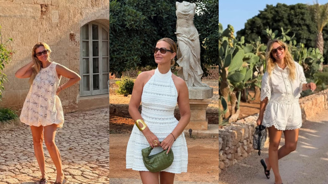 Sofisticada e elegante. Tudo sobre os looks de Cristina nas férias
