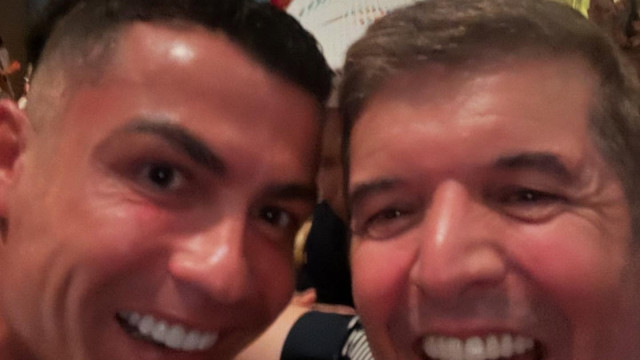 Uma selfie com talento nacional. João Baião e CR7 têm encontro inesperado