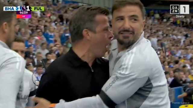Fulham 'resgatou' ponto ao cair do pano e Marco Silva ficou neste estado