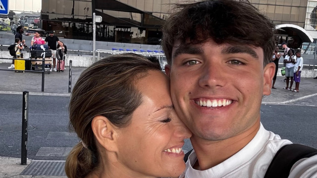 Fernanda Serrano despede-se do filho: 