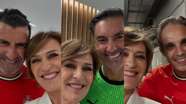 Fátima Lopes posa com lendas de Portugal em jogo solidário