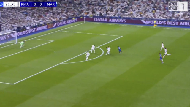 Bernabéu em choque. Guler 'adormece' e Marseille marca ao Real Madrid
