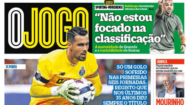 Por cá: Sporting corre atrás do FC Porto e há 