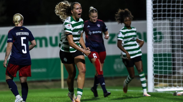 Sporting superior ao Rosengard e leva confortável vantagem para a Suécia