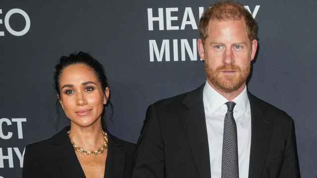Meghan Markle e príncipe Harry na festa de 70 anos de Kris Jenner