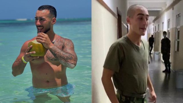 Afonso Leitão irreconhecível em fotos inéditas nos paraquedistas