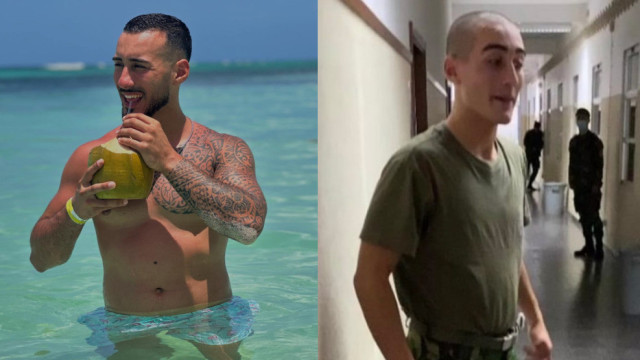 Afonso Leitão irreconhecível em fotos inéditas nos paraquedistas