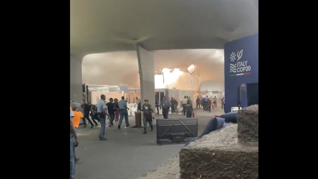 Incêndio na COP30 obriga a evacuação de pavilhão de representantes