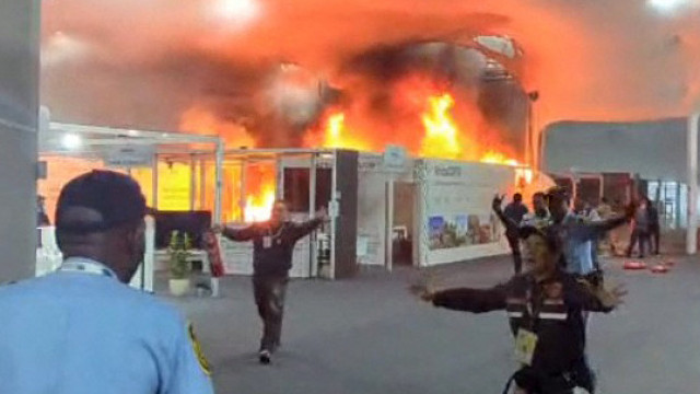 Incêndio na COP30 obriga a evacuação de pavilhão de representantes