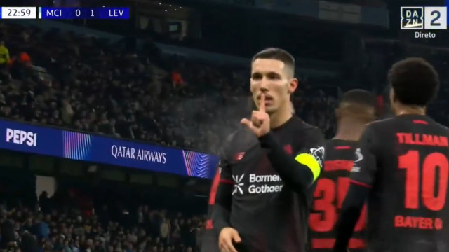 Grimaldo voltou a marcar na Liga dos Campeões e tramou Manchester City