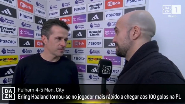 Marco Silva reage à derrota com o City: 