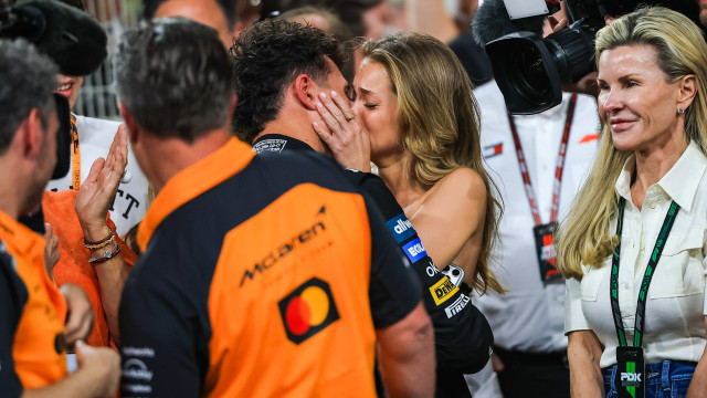 Margarida Corceiro e Lando Norris: Os beijos apaixonados após vitória