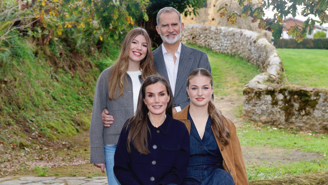Postal de Natal da família real espanhola já foi revelado