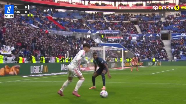 Para ver e rever. A assistência de Afonso Moreira no Lyon-Le Havre