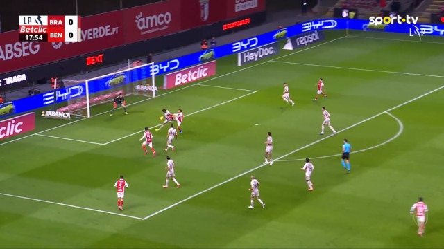 Foi correta a decisão? Sp. Braga com este golo anulado frente ao Benfica
