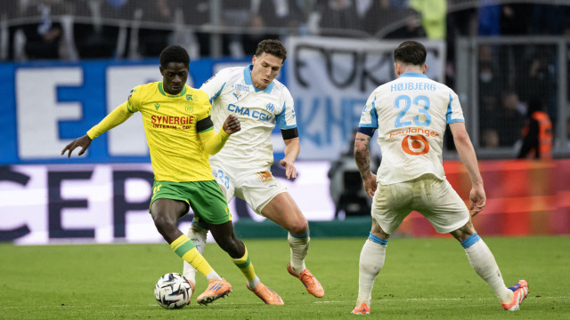 Marseille perde com Nantes e atrasa-se na Ligue 1